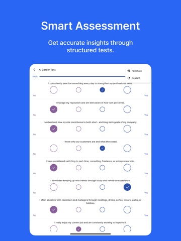 Career Test: AI iPad screenshot
