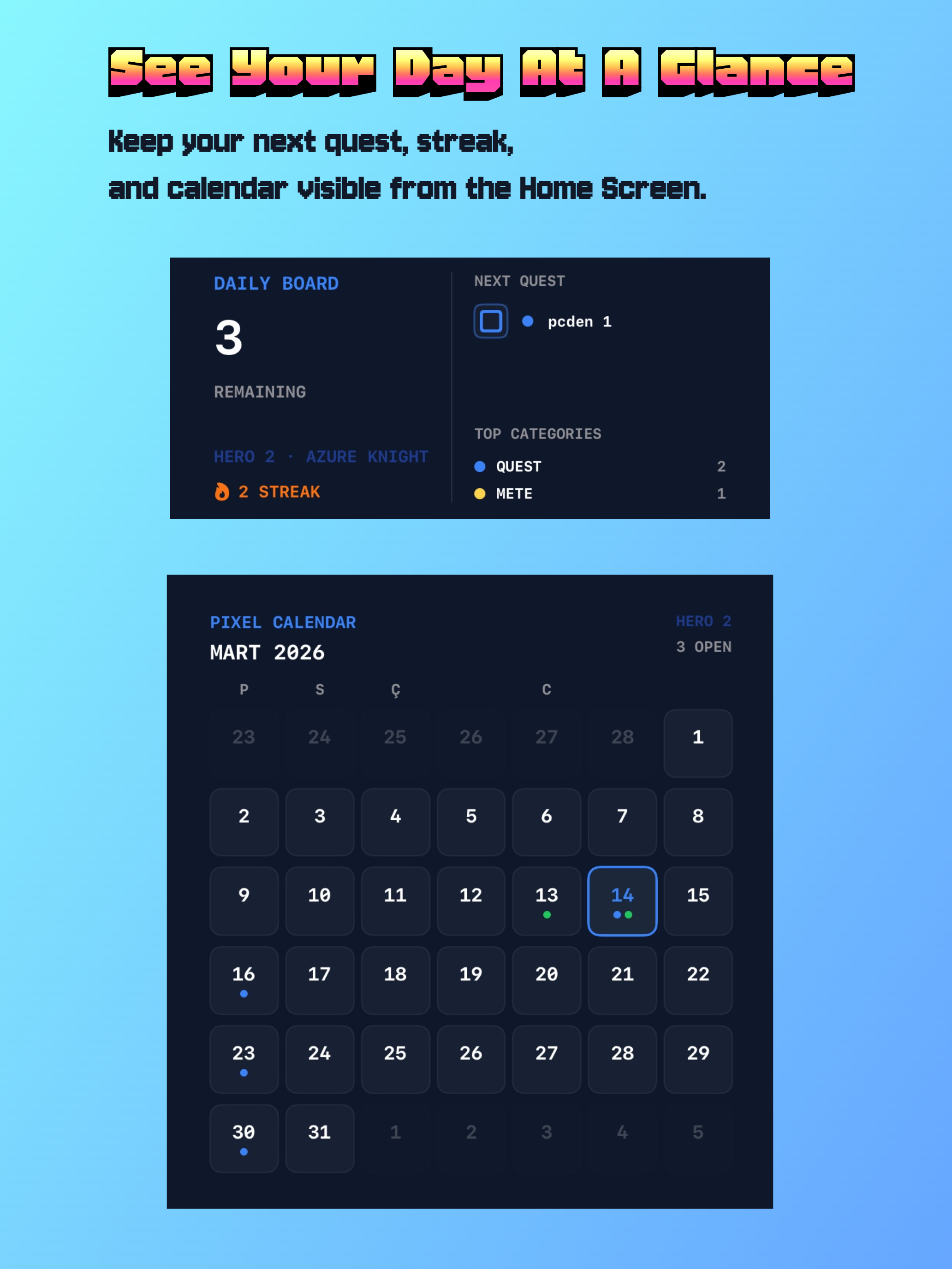 PixelPlan: Quest Planner