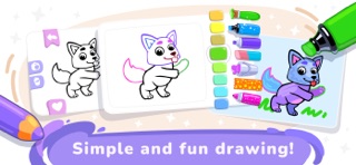 Tinty Coloring kids games book iPhone screenshot