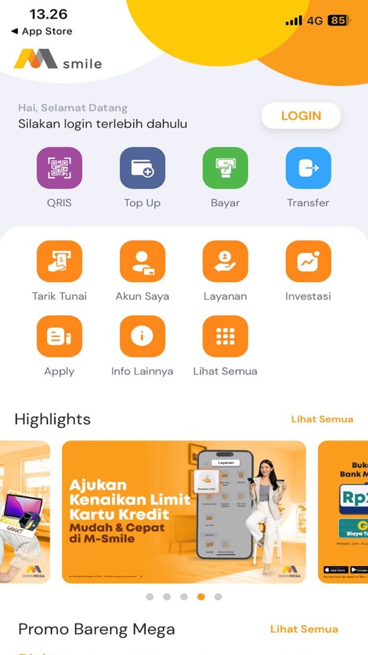 #5. M-Smile (iOS) 由: PT Bank Mega Tbk