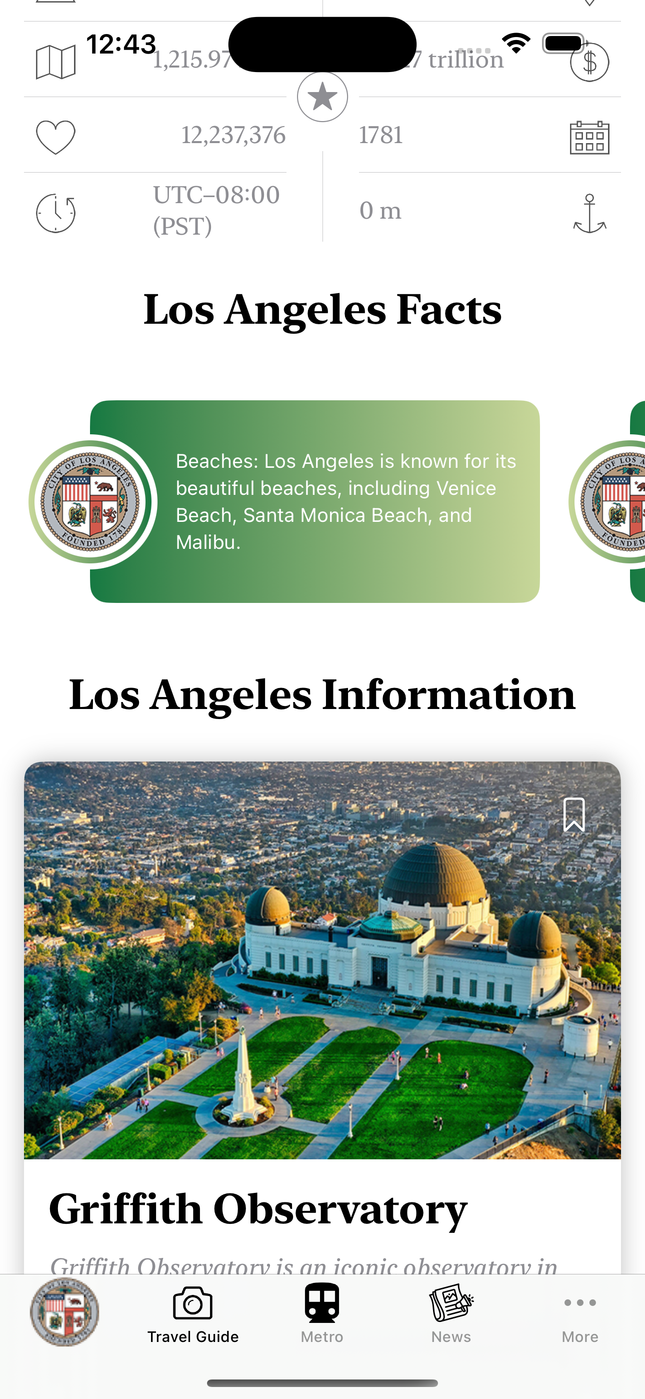 Los Angeles Guide and Subway screenshot 2
