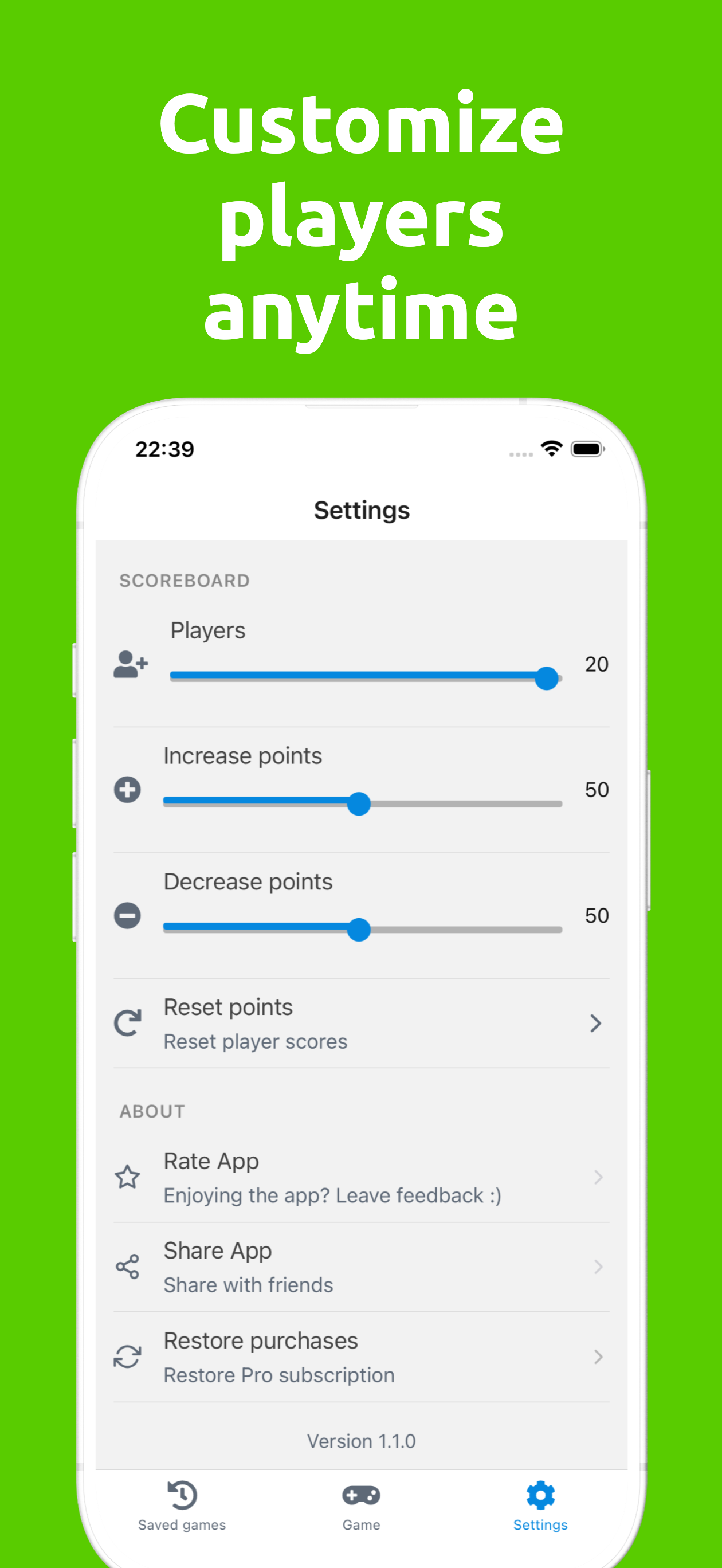 Scorekeeper - Scoreky