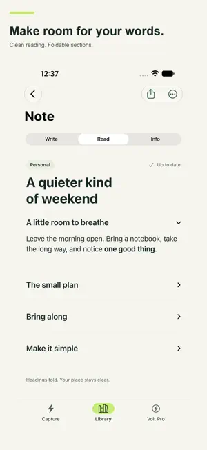 Volt: Quick Notes & Fast Jot screenshot 2
