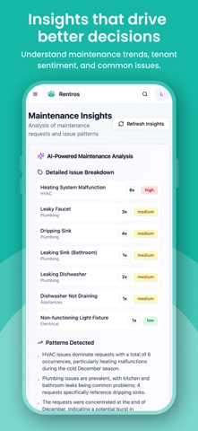 Rentros iPhone screenshot