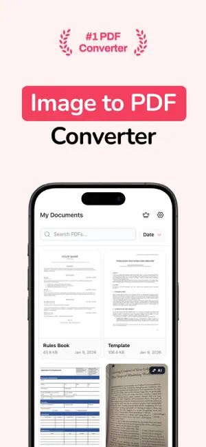 JPEG to PDF Converter: ScanIt screenshot 1