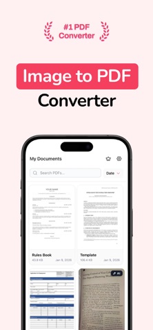 JPEG to PDF Converter: ScanIt iPhone screenshot