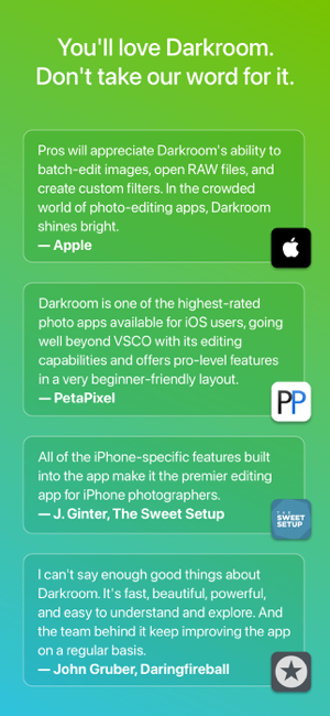 ‎Darkroom: Photo & Video Editor Screenshot
