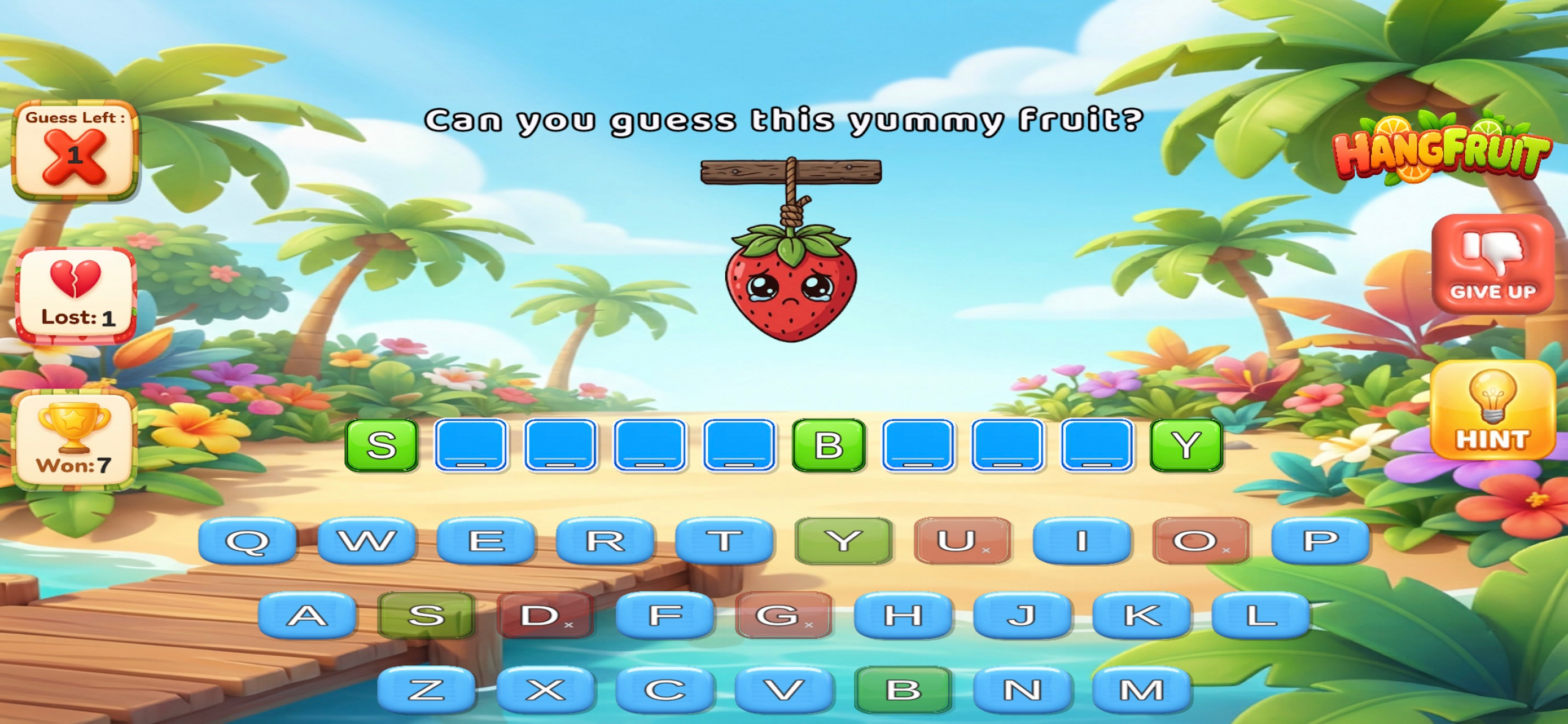 Hang Fruit : Guess the Fruit