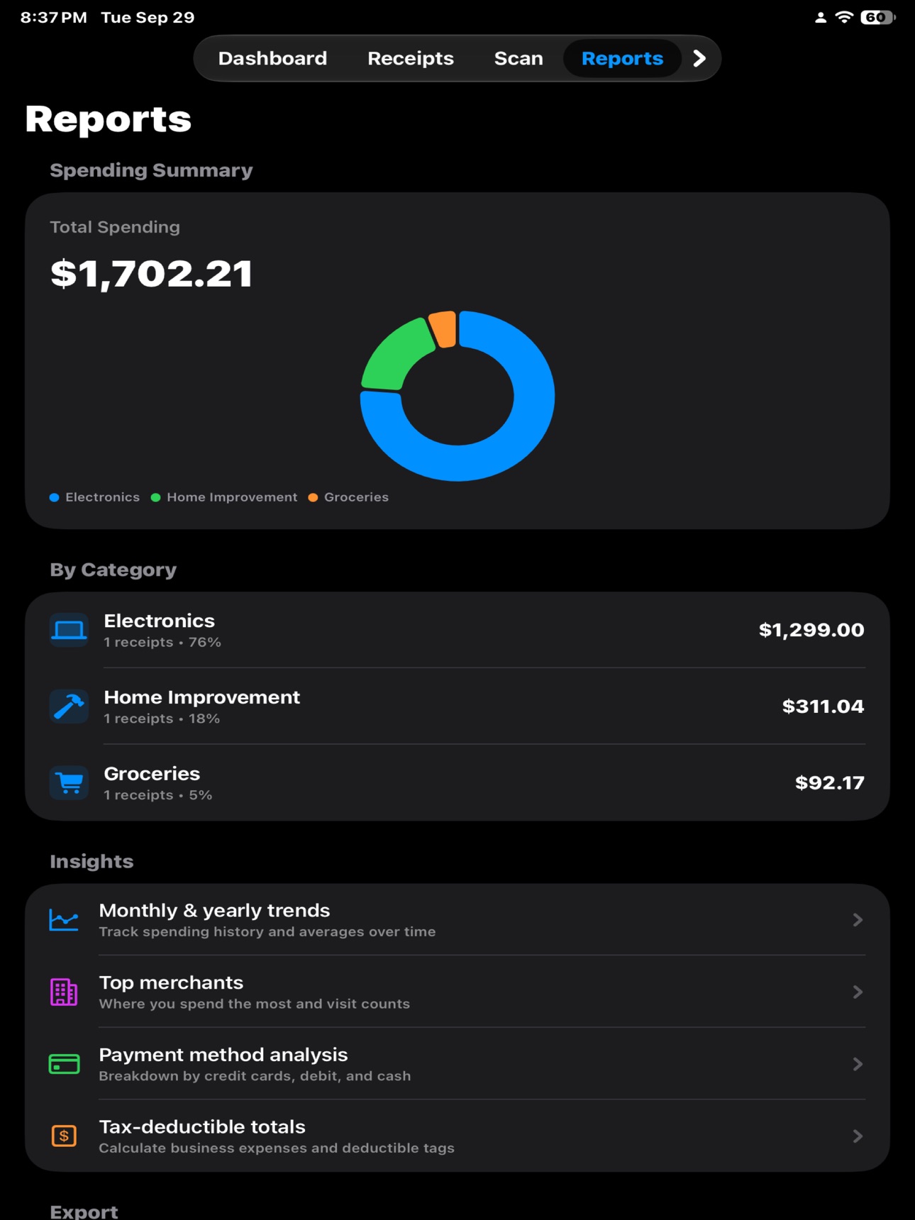 Screenshot 12 of ReceiptMate -Receipt Tracker