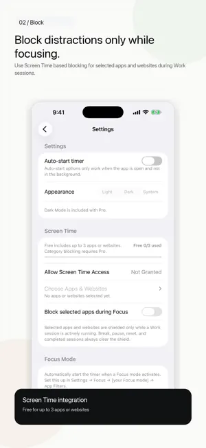 Pomodoro Timer - M screenshot 3