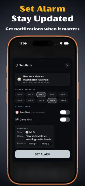 Sports Alarm screenshot 3