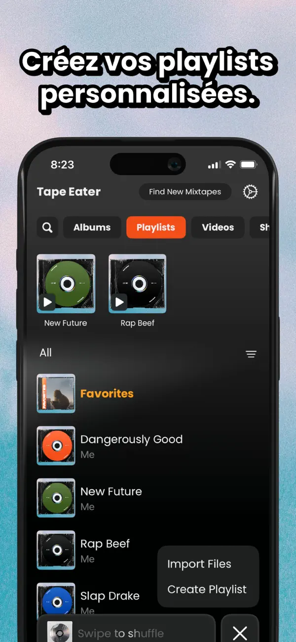 Screenshot #3 pour Tape Eater : Lecteur MP3