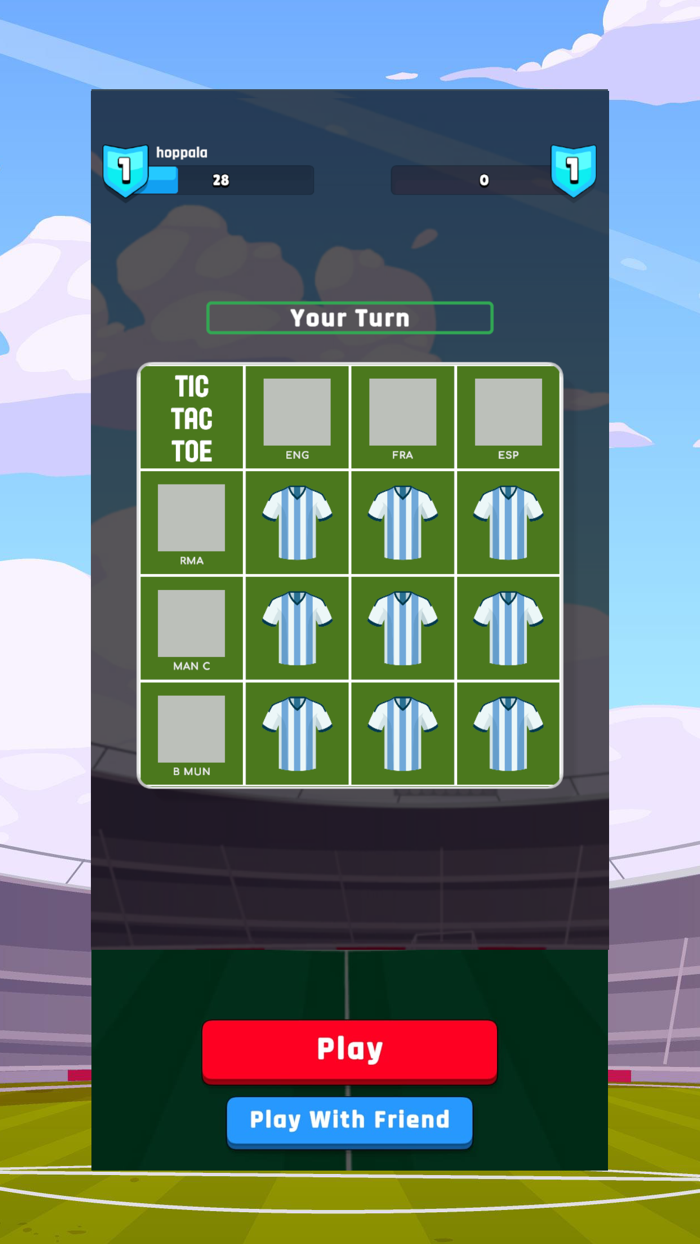 Tic Tac Toe - Football