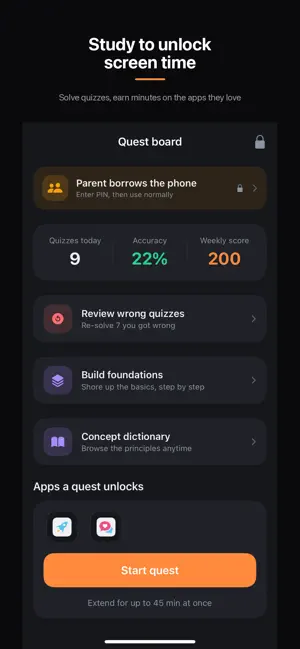QuizQuest - Study to Unlock screenshot 3