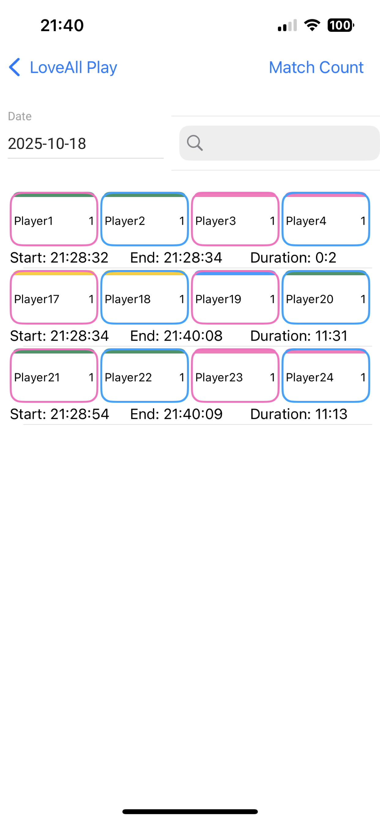 Goodminton Court Scheduler