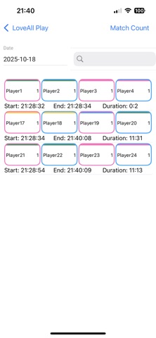 LoveAll Play Scheduler Screenshot 4 of 6