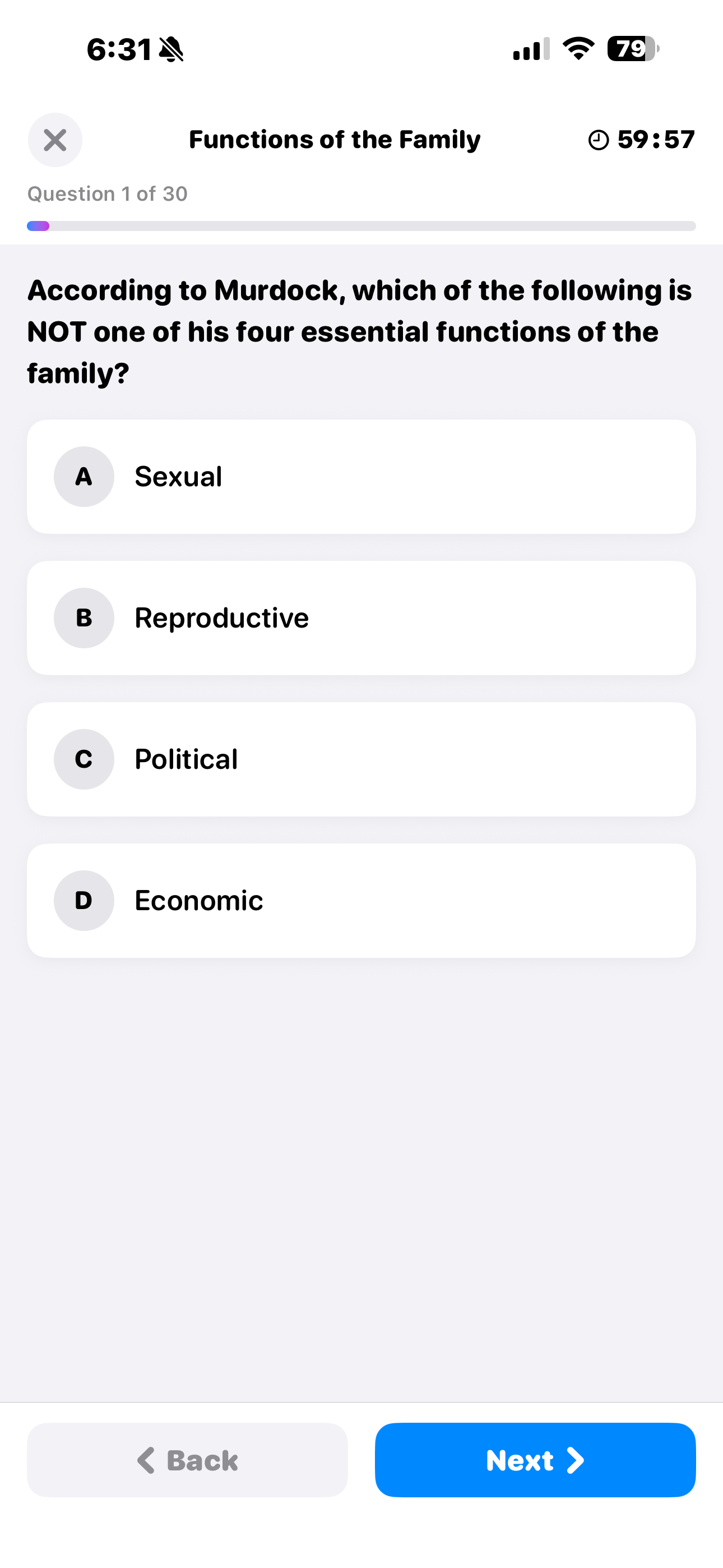 GCSE Sociology Quiz