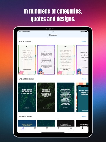 Trend Post Quotes iPad screenshot