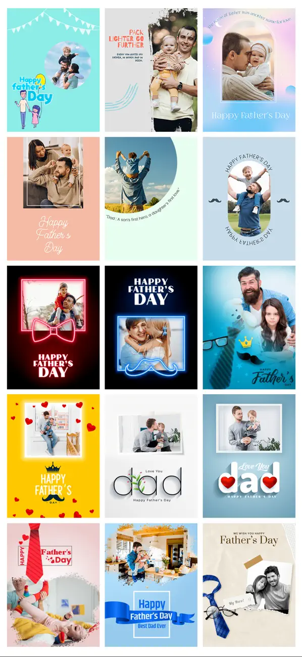 #1. Father's Day Frames & Cards (iOS) By: Deepak Jalwa