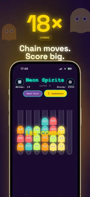Neon Spirits: Color Sort screenshot 3
