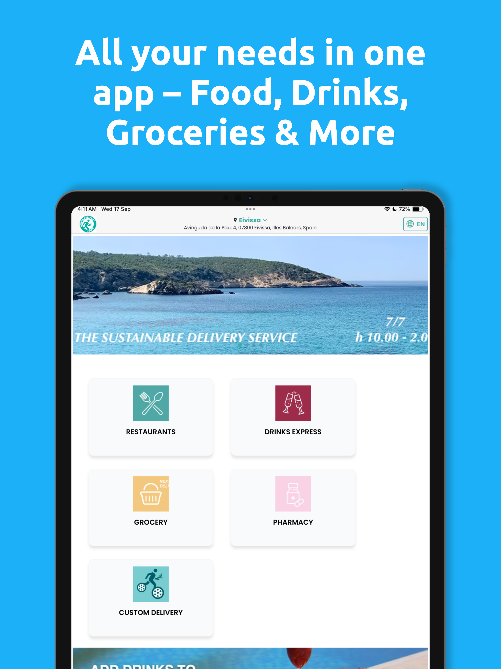 Green Delivery Ibiza - Order