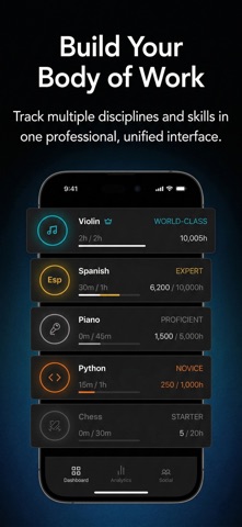 TenK - Skill Tracker iPhone screenshot