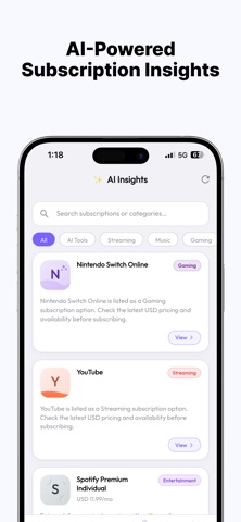 Subscription Track: AI Insight Screenshot 4 of 7