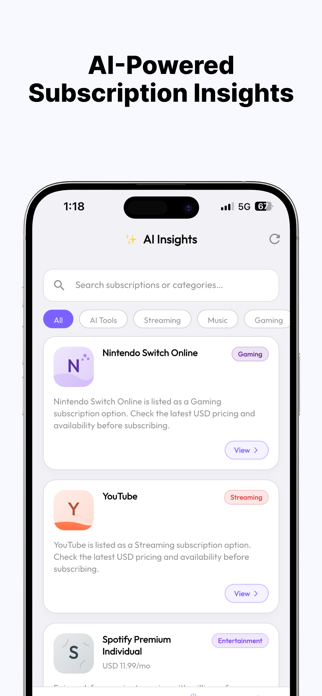 Subscription Track: AI Insight Screenshot 4 of 7