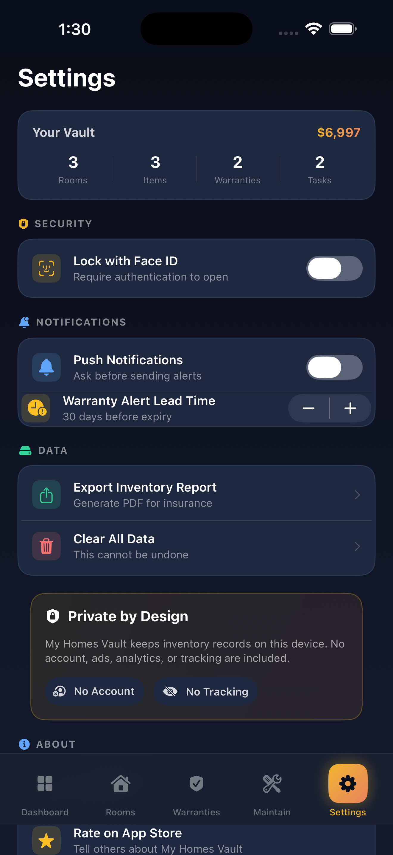 My Homes Vault screenshot 5 of 5