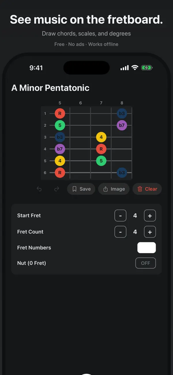 Screenshot #1 pour GuitarDiagram