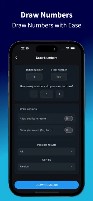Raffle: Draw Numbers and Names screenshot 2