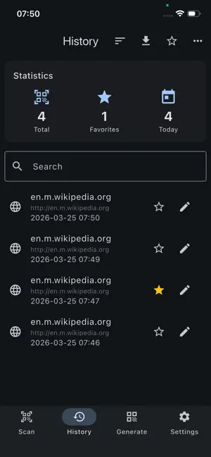 Quick QR save screenshot 3