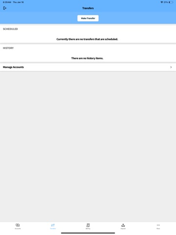 GoMobile with Kaw Valley Bank iPad screenshot