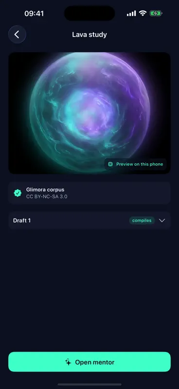 Glimora - AIShaderToy screenshot 2 of 4