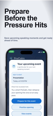 PreCalm: Public Speaking Screenshot 5 of 8