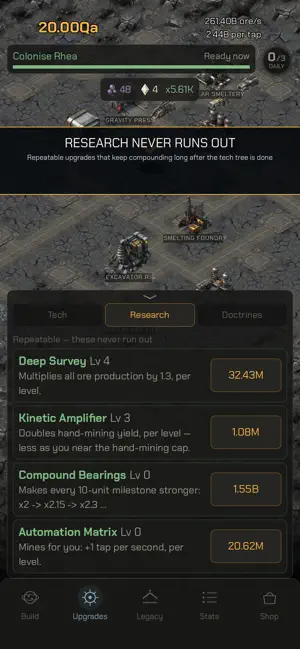 Idle Space Mining screenshot 4