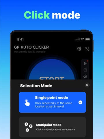 GA Auto Clicker iPad screenshot