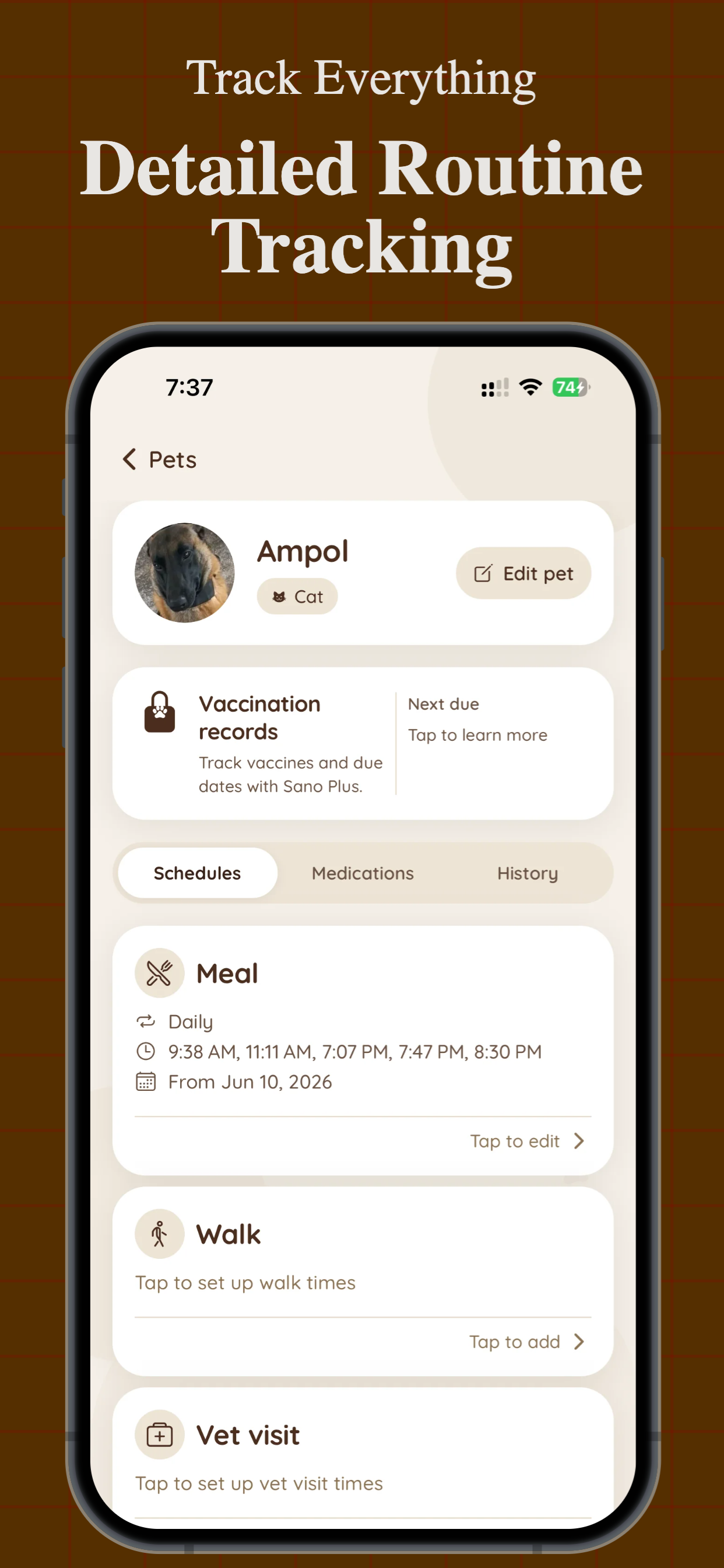 Sano - Pet Care Buddy screenshot 3