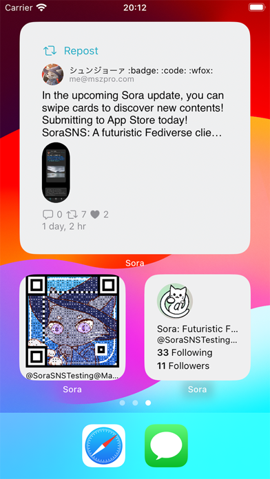 SoraSNS for Mastodon & Bluesky Screenshot