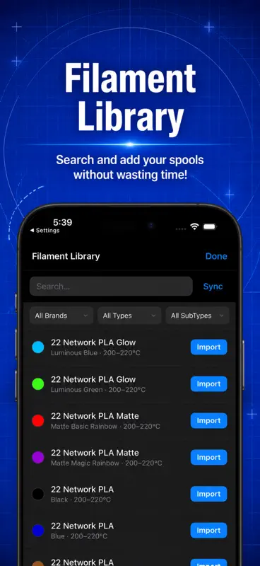 Tag My Spool – NFC Filament screenshot 2 of 9