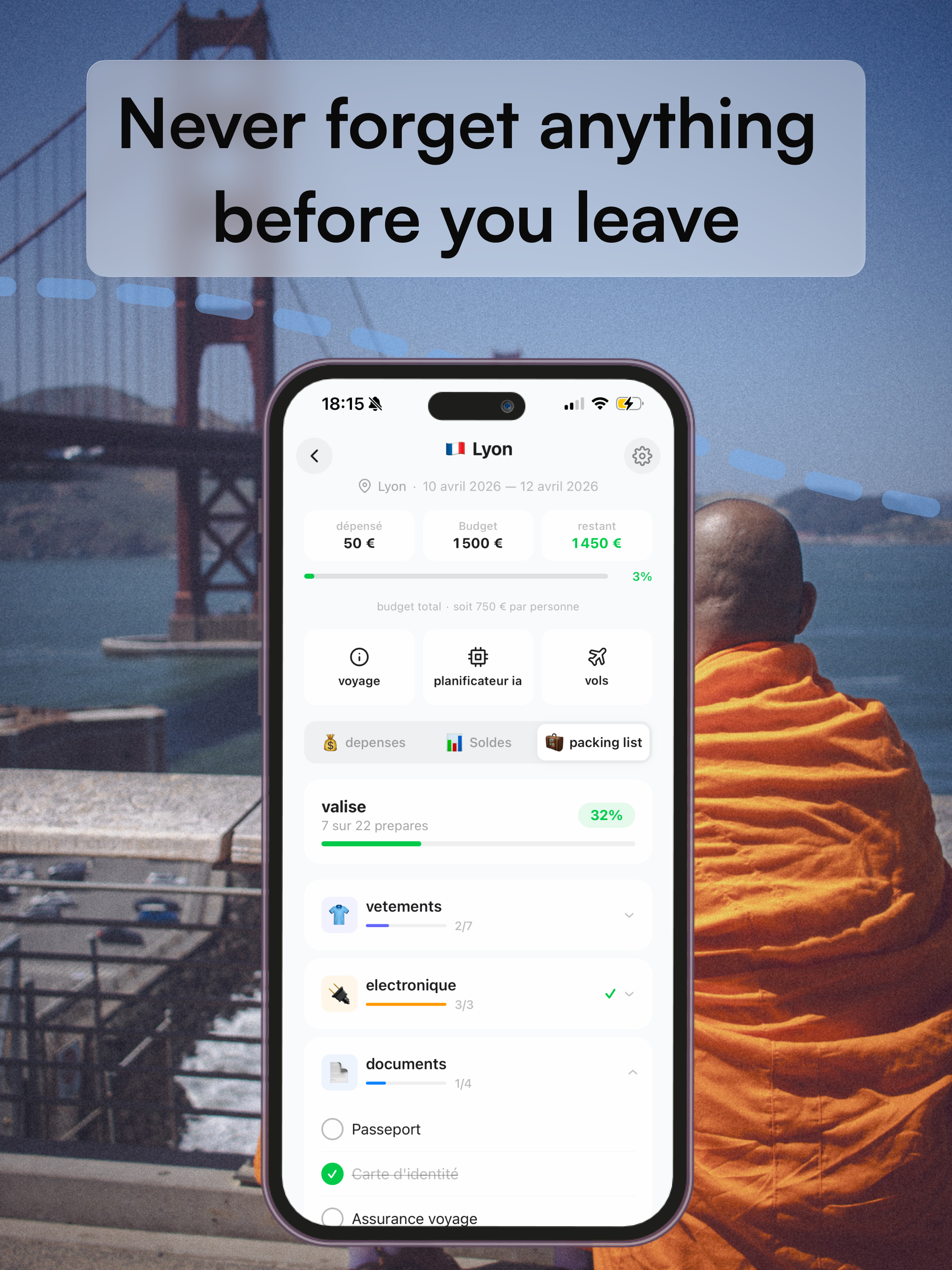 Sway Trip: Travel Budget App