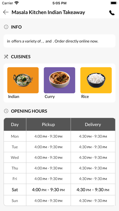 Masala Kitchen Indian Takeaway Screenshot