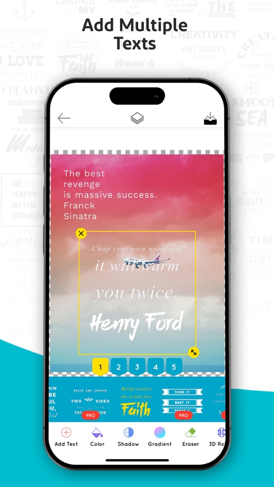 #2. Typographic: Add Text On Photo (iOS) Podle: Gwyn Play Private Limited