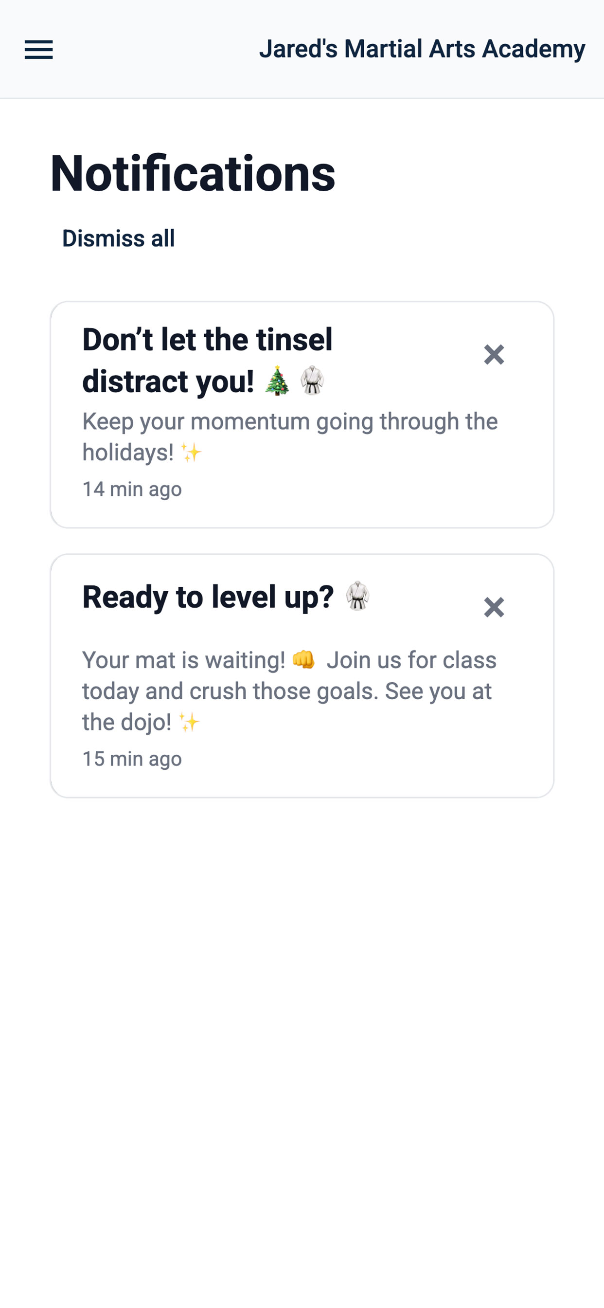 DojoTrack screenshot 2