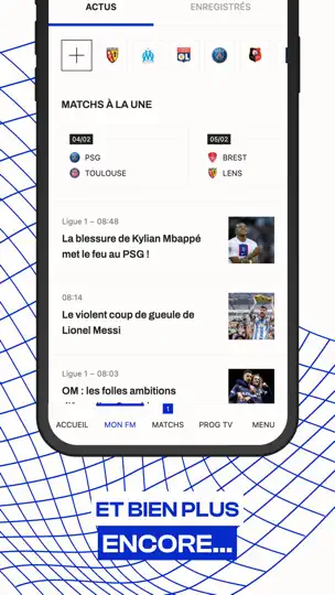 Capture d'écran de Foot Mercato : Transferts sur iPhone 7