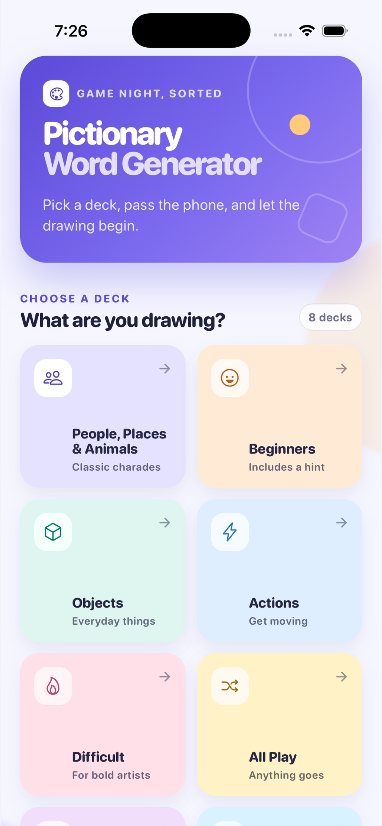 Pictionary Word Generator screenshot 3