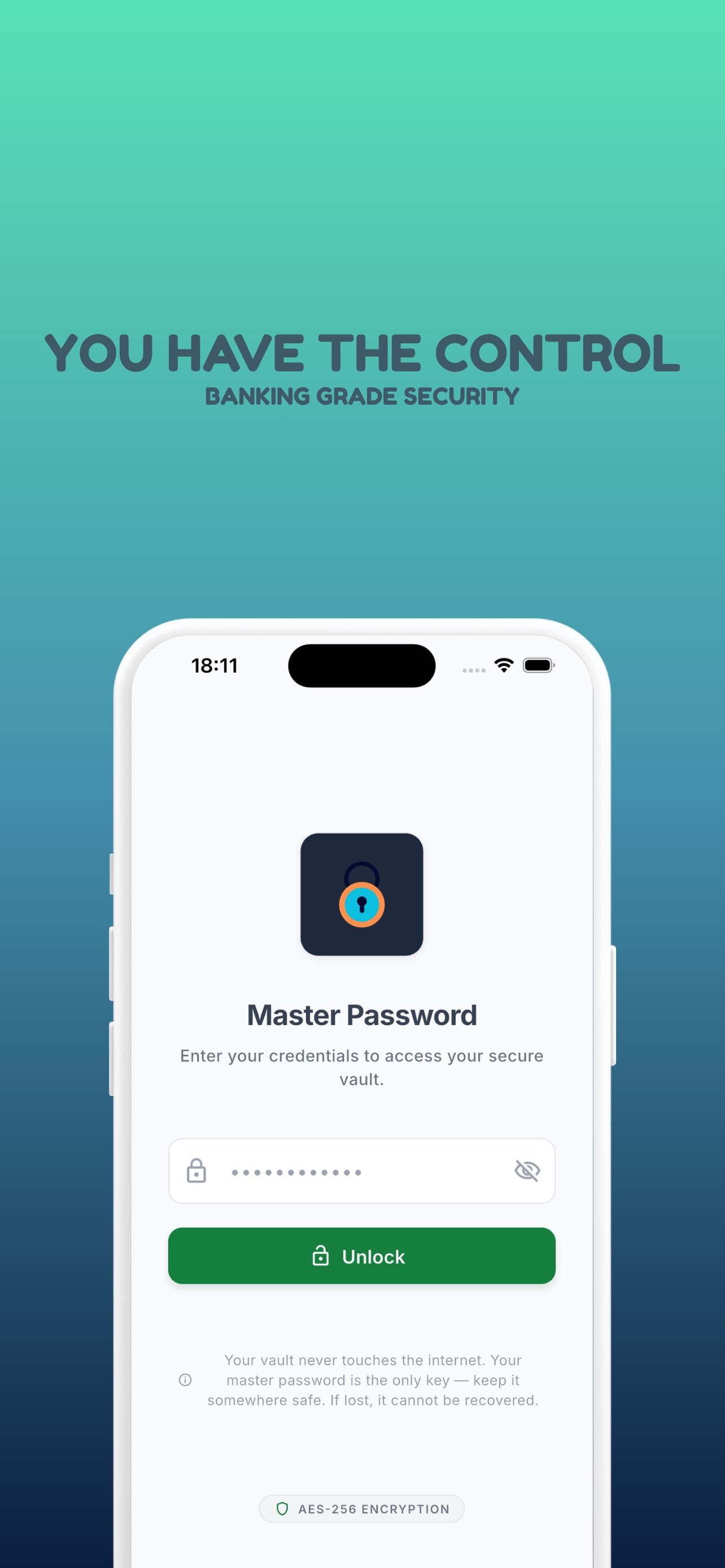 Screenshot 1 of OPM: Offline Password Manager
