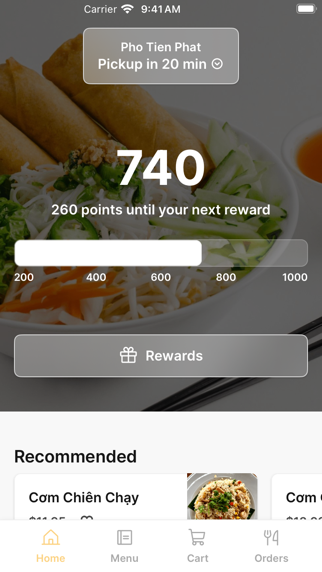 Pho Thien Phat iPhone screenshot 1 - Food & Drink app
