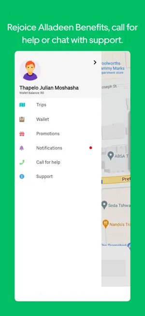 Alladeen ride - Request a ride screenshot 3