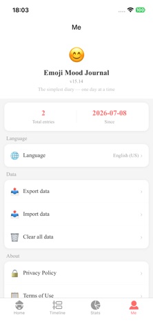 Emoji Mood Journal - Daily Log screenshot 5